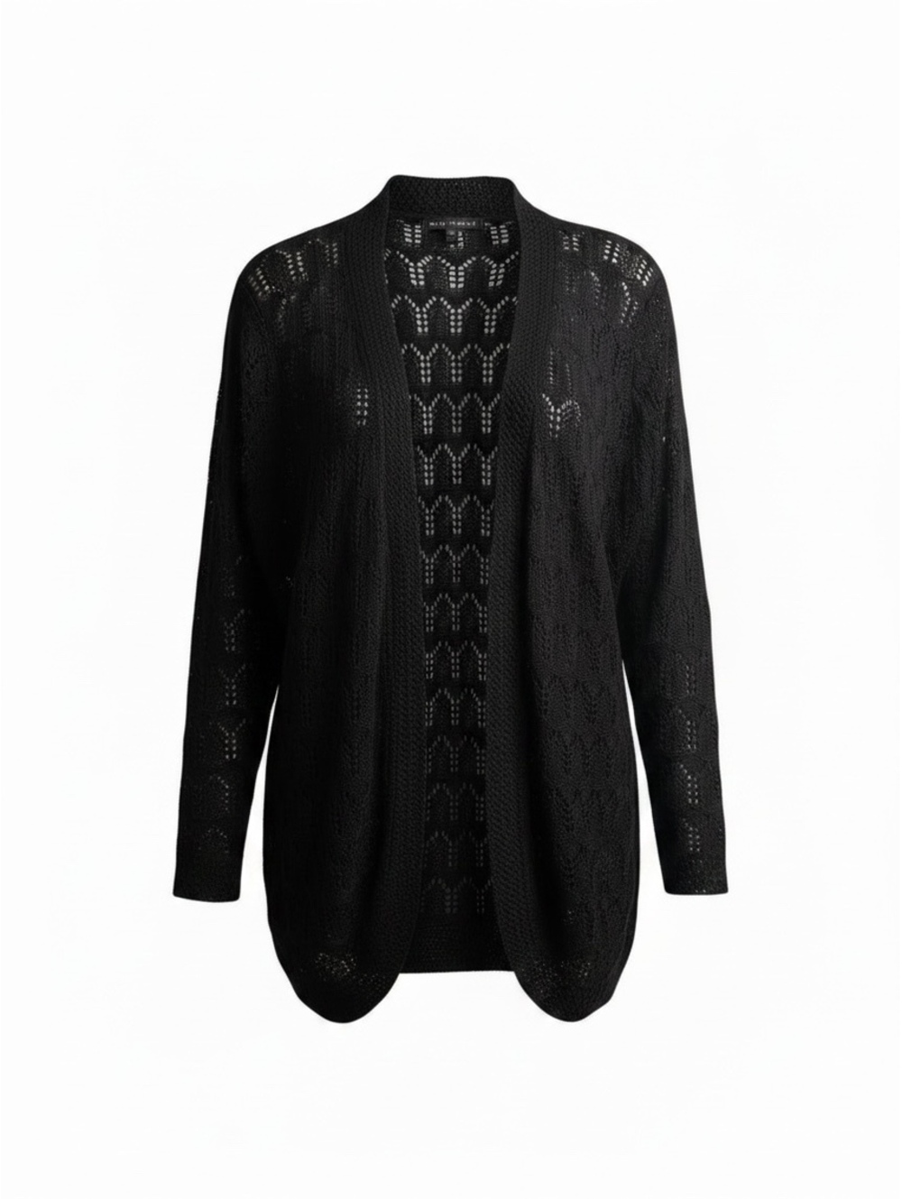 Napa Valley Black Open iKnit Cardigan XL